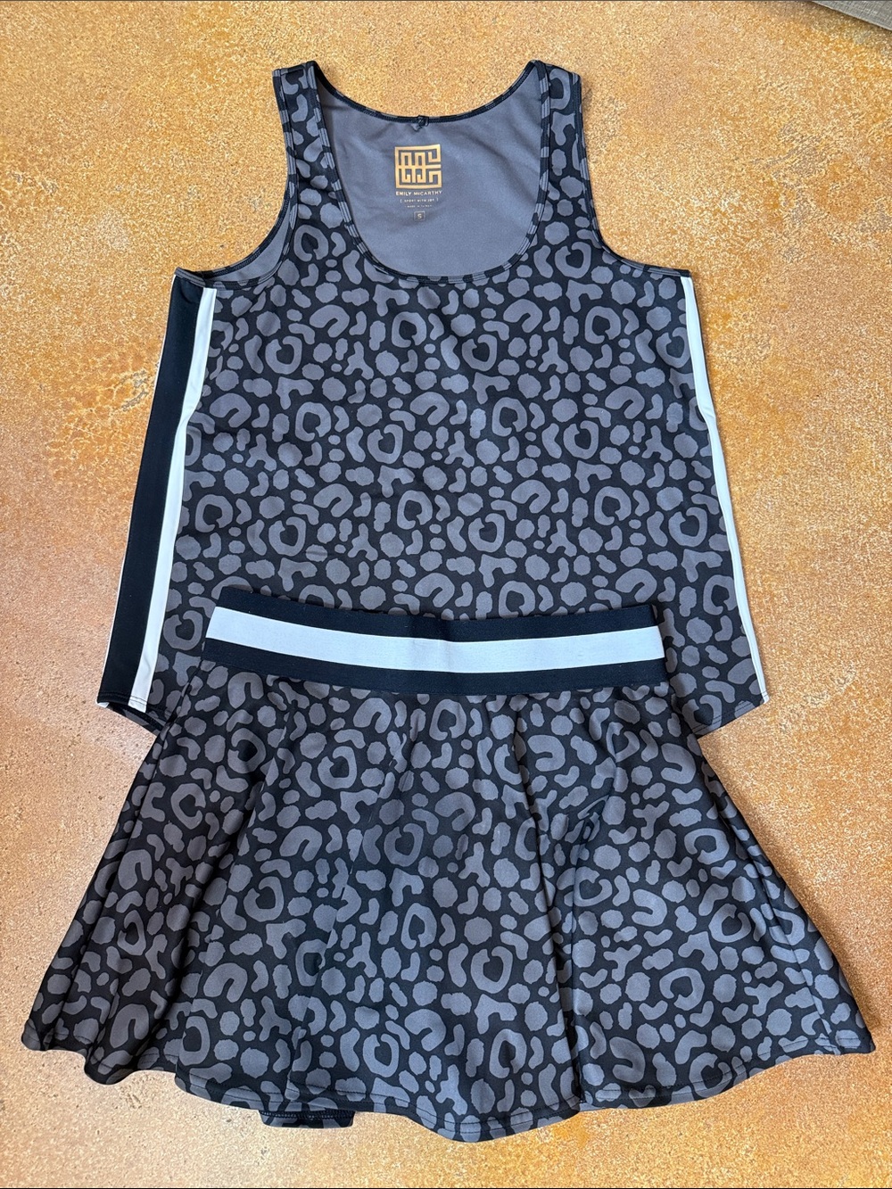 Emily McCarthy skort set Noir Cheetah